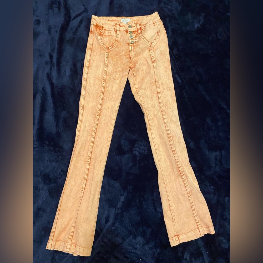 Pink flare jeans size 24